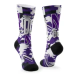 Northwestern Wildcats Socks Personalized Woodland Camo Purple Best Selling