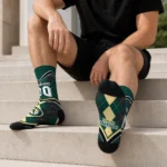 Oakland Athletics Socks Custom Argyle Pattern Green Best Selling