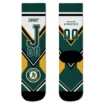 Oakland Athletics Socks Customized Arrow Blocks Green Best Selling