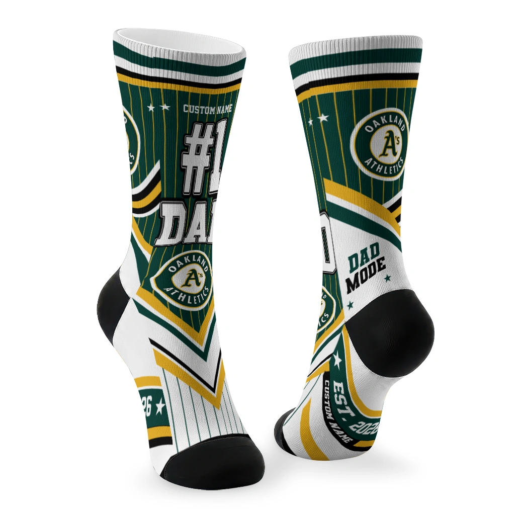 oakland-athletics-socks-customized-pinstripe-chevron-green-white-fashion-forward.webp