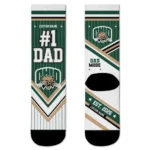 Ohio Bobcats Socks Personalized Pinstripe Chevron Green White Best Selling