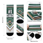 Ohio Bobcats Socks Personalized Pinstripe Chevron Green White Best Selling