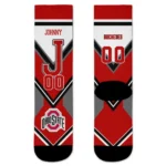 Ohio State Buckeyes Socks Customized Arrow Blocks Scarlet Best Selling