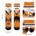 Oklahoma State Cowboys Socks Personalized Arrow Blocks Orange Best Selling
