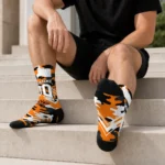 Oklahoma State Cowboys Socks Personalized Woodland Camo Orange Best Selling