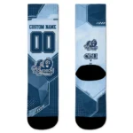 Old Dominion Monarchs Socks Custom Geometric Tech Blue Best Selling