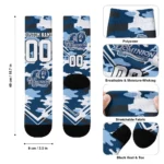 Old Dominion Monarchs Socks Custom Woodland Camo Blue Best Selling