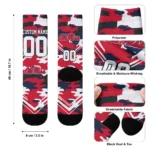 Ole Miss Rebels Socks Customized Woodland Camo Red Best Selling