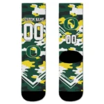 Oregon Ducks Socks Customized Woodland Camo Green Best Selling