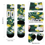 Oregon Ducks Socks Customized Woodland Camo Green Best Selling