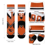 Oregon State Beavers Socks Personalized Arrow Blocks Orange Best Selling
