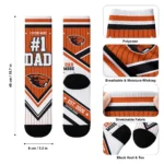 Oregon State Beavers Socks Personalized Pinstripe Chevron Orange White Best Selling