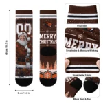 Oregon State Beavers Socks Personalized Snowy Scene Orange White Best Selling