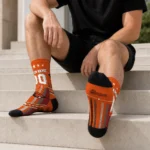Oregon State Beavers Socks Personalized Star Stripes Orange White Best Selling