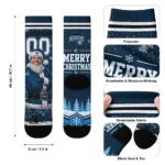 Orlando Magic Socks Customized Snowy Scene Blue White Best Selling