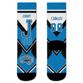 Orlando Magic Socks Personalized Arrow Blocks Blue Best Selling