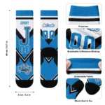 Orlando Magic Socks Personalized Arrow Blocks Blue Best Selling