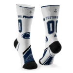 Penn State Nittany Lions Socks Personalized Nautical Icons Blue White Best Selling