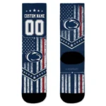 Penn State Nittany Lions Socks Personalized Star Stripes Blue White Best Selling