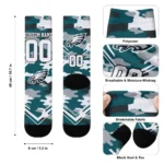 Philadelphia Eagles Socks Personalized Woodland Camo Green Best Selling