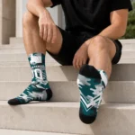 Philadelphia Eagles Socks Personalized Woodland Camo Green Best Selling