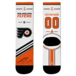 Philadelphia Flyers Socks - Customized Nautical Icons Orange White