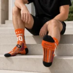 Philadelphia Flyers Socks Customized Star Stripes Orange White Best Selling