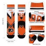 Philadelphia Flyers Socks Personalized Arrow Blocks Orange Best Selling