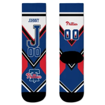 Philadelphia Phillies Socks Personalized Arrow Blocks Blue Best Selling