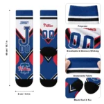 Philadelphia Phillies Socks Personalized Arrow Blocks Blue Best Selling