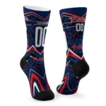 Philadelphia Phillies Socks Personalized Leopard Print Blue Black Best Selling