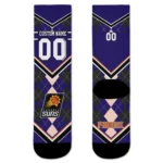 Phoenix Suns Socks Custom Argyle Pattern Purple Best Selling
