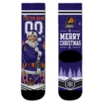 Phoenix Suns Socks Custom Snowy Scene Purple White Best Selling