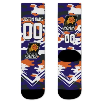 Phoenix Suns Socks Personalized Woodland Camo Purple Best Selling