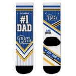 Pittsburgh Panthers Socks Personalized Pinstripe Chevron Royal Blue White Best Selling