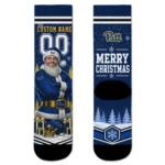 Pittsburgh Panthers Socks Personalized Snowy Scene Royal Blue White Best Selling