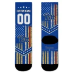 Pittsburgh Panthers Socks Personalized Star Stripes Royal Blue White Best Selling