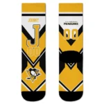 Pittsburgh Penguins Socks Custom Arrow Blocks Yellow Best Selling