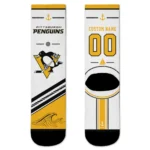Pittsburgh Penguins Socks - Personalized Nautical Icons Yellow White
