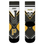 Pittsburgh Pirates Socks Custom Arrow Blocks Black Best Selling