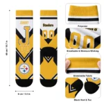 Pittsburgh Steelers Socks Personalized Arrow Blocks Gold Best Selling