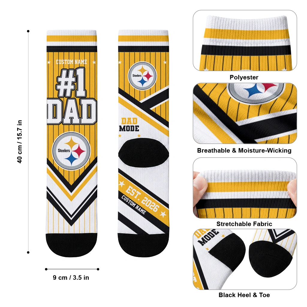 pittsburgh-steelers-socks-personalized-pinstripe-chevron-gold-white-high-quality.webp