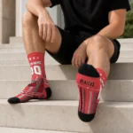 Portland Trail Blazers Socks Customized Star Stripes Red White Best Selling