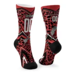 Portland Trail Blazers Socks Personalized Leopard Print Red Black Best Selling