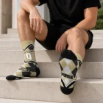 Purdue Boilermakers Socks Custom Argyle Pattern Gold Best Selling