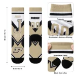 Purdue Boilermakers Socks Custom Arrow Blocks Gold Best Selling