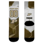 Purdue Boilermakers Socks Custom Geometric Tech Gold Best Selling