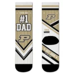 Purdue Boilermakers Socks Custom Pinstripe Chevron Gold White Best Selling