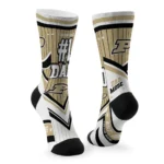 Purdue Boilermakers Socks Custom Pinstripe Chevron Gold White Best Selling
