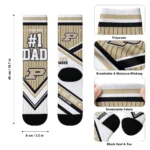 Purdue Boilermakers Socks Custom Pinstripe Chevron Gold White Best Selling